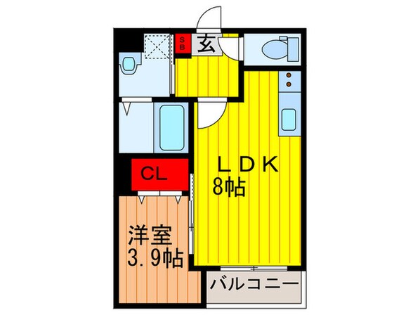 Elever　門真の物件間取画像